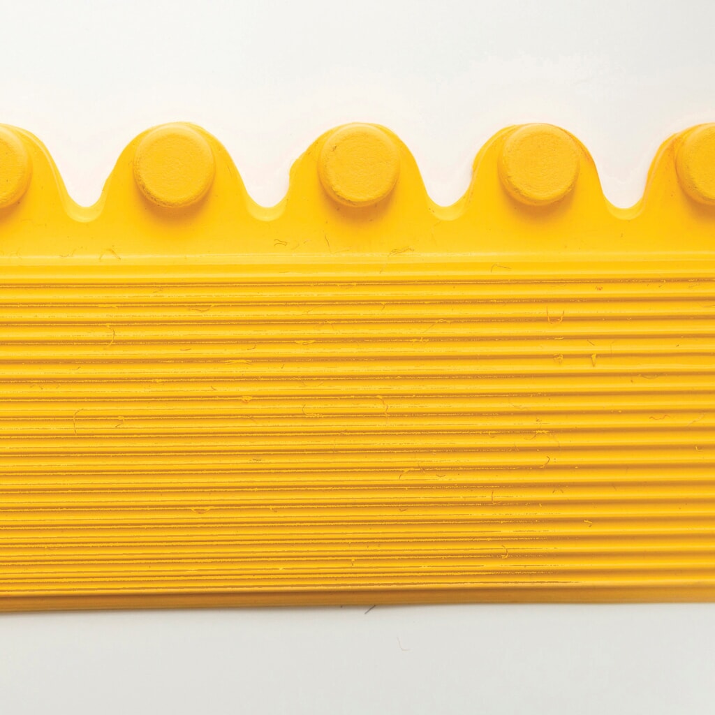 Okrajová lišta, nástrčný systém pro pracoviště svářeče, nopky, ŠxH 910 x 52 mm, žlutá Číslo obrázku produktu 5: Okrajová lišta, nástrčný systém pro pracoviště svářeče, nopky, ŠxH 910 x 52 mm, žlutá