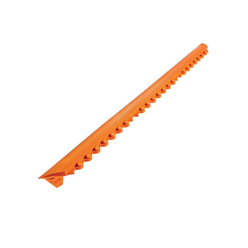 Číslo obrázku produktu 3: Okrajová lišta protiúnavové rohože z nitrilové gumy, pero, ŠxH 910 x 52 mm, oranžová