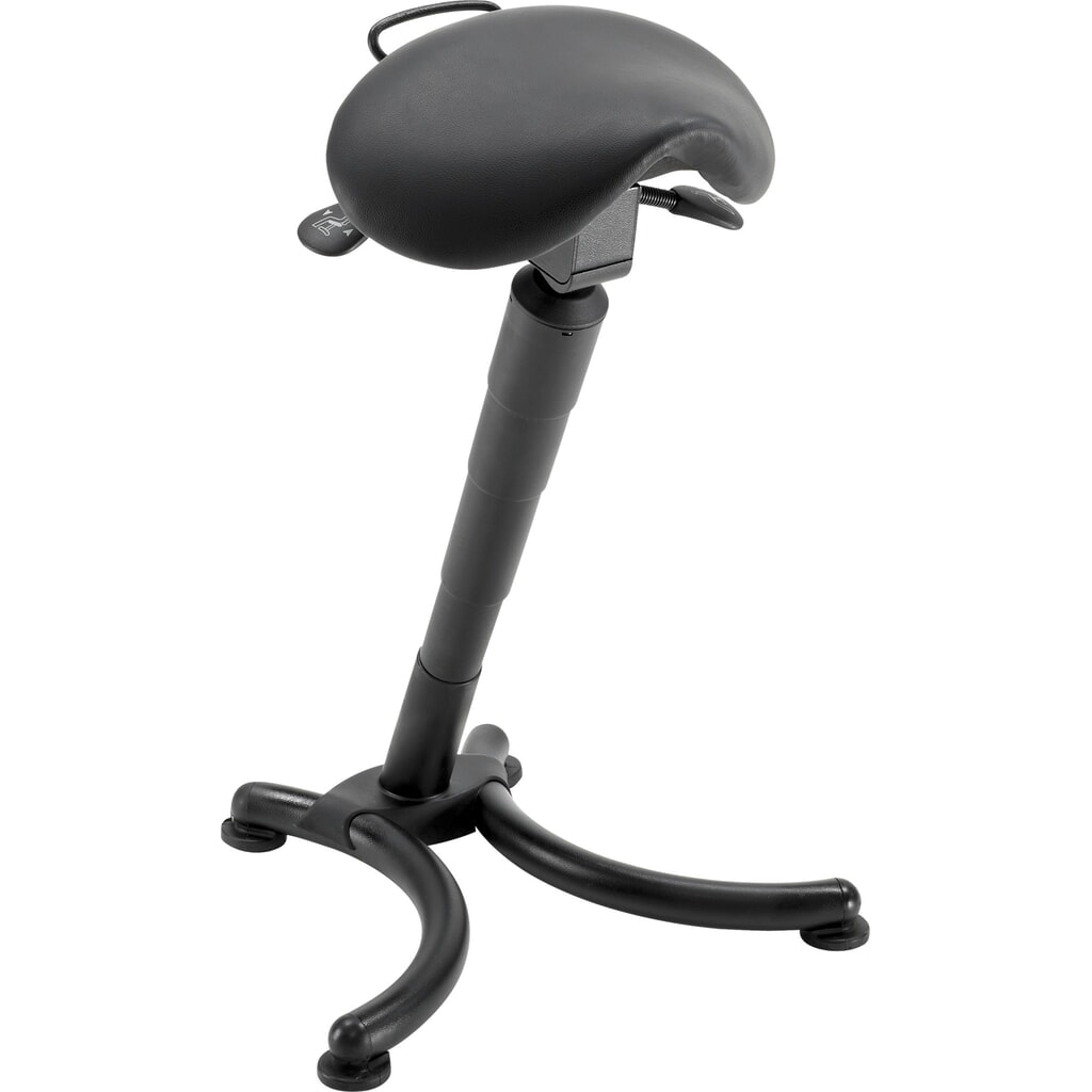 Opora pro stání meychair, koženkový sedák, výška sedáku 660-870 mm, podlahové kluzáky Obrázek produktu: Opora pro stání meychair, koženkový sedák, výška sedáku 660-870 mm, podlahové kluzáky