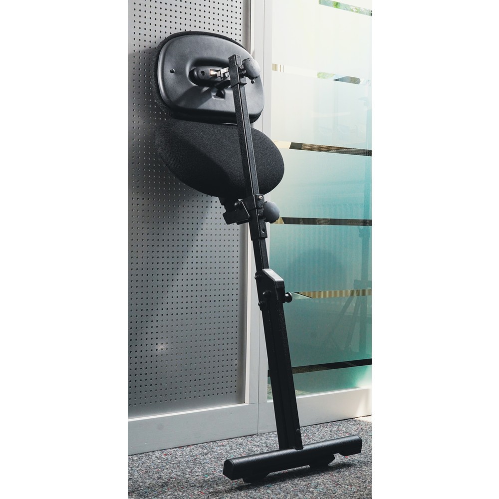 Číslo obrázku produktu 2: Opora pro stání meychair, skládací, výška sedáku 540-900 mm, podlahové kluzáky, černá