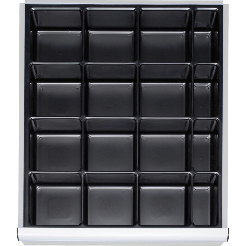 Organizér na drobné díly Steinbock®, pro zásuvky o rozměrech ŠxH 490 × 560 mm s výškou čela 60-90 mm Obrázek produktu: Organizér na drobné díly Steinbock®, pro zásuvky o rozměrech ŠxH 490 × 560 mm s výškou čela 60-90 mm