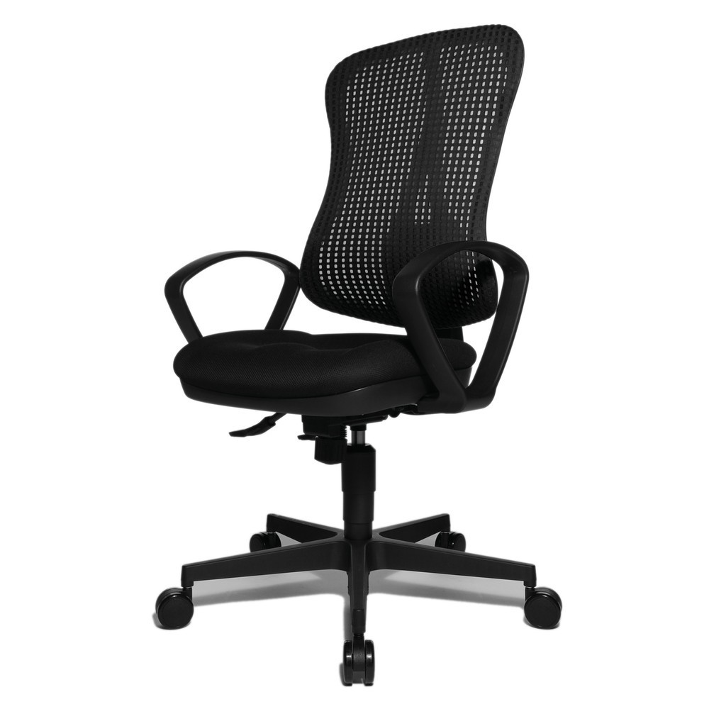 Číslo obrázku produktu 3: Kancelářská otočná židle Topstar® Head Point SY, sedák s vybráním, černá/černá