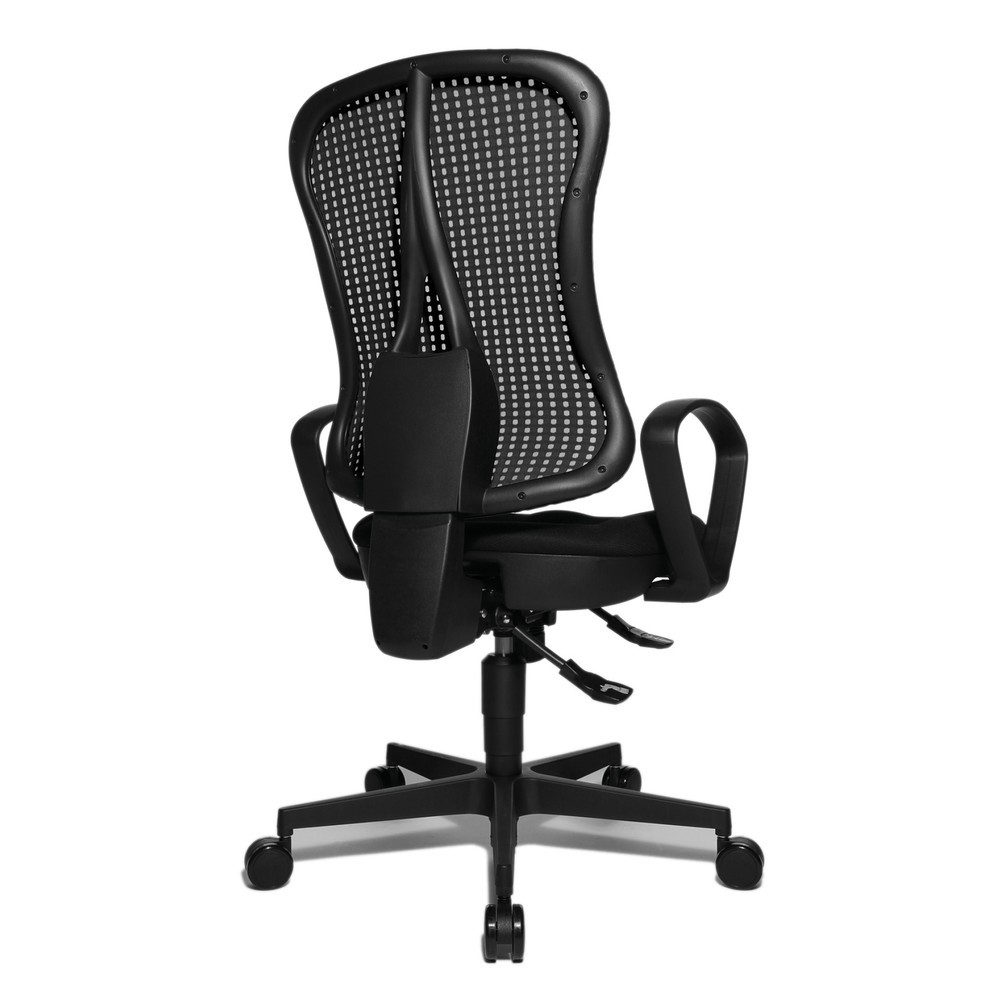 Číslo obrázku produktu 5: Kancelářská otočná židle Topstar® Head Point SY, sedák s vybráním, černá/černá