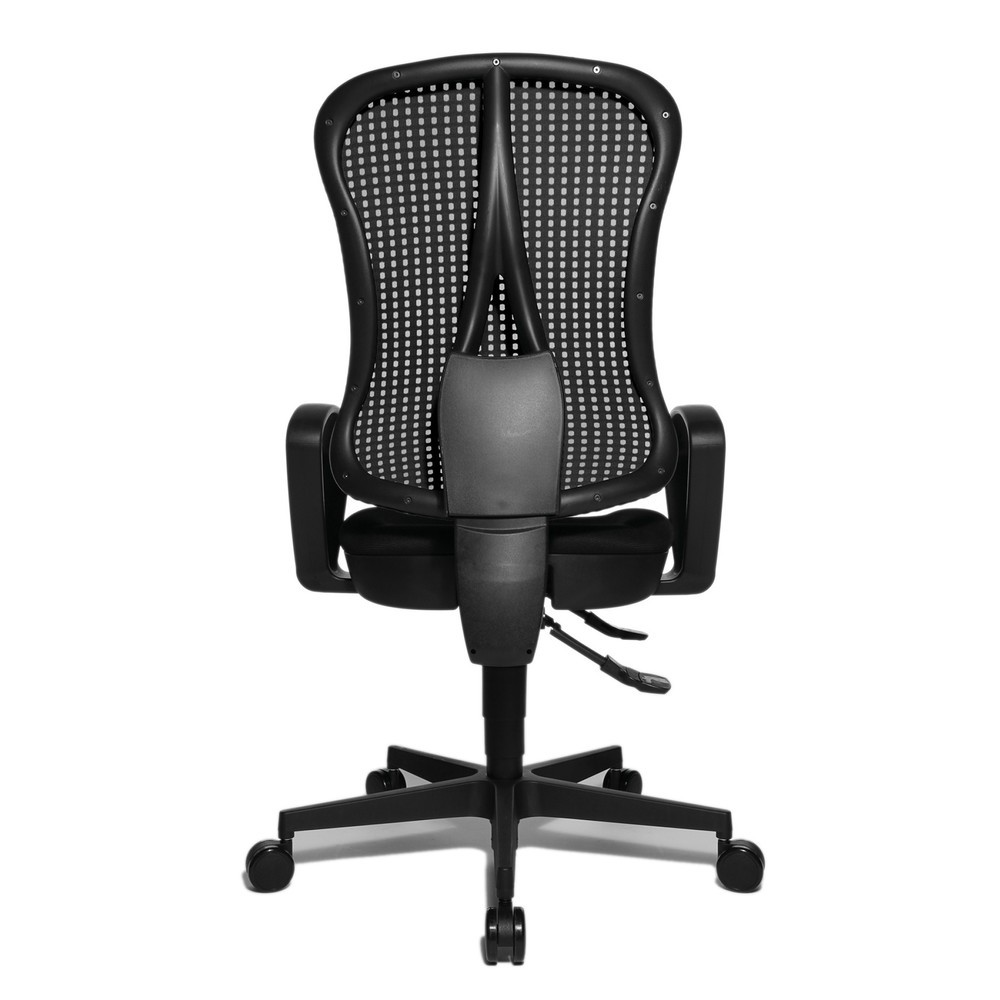 Číslo obrázku produktu 6: Kancelářská otočná židle Topstar® Head Point SY, sedák s vybráním, černá/černá