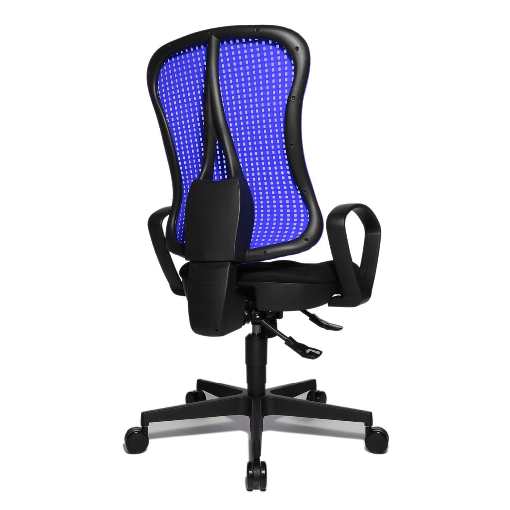 Číslo obrázku produktu 5: Kancelářská otočná židle Topstar® Head Point SY, sedák s vybráním, tmavě modrá/černá