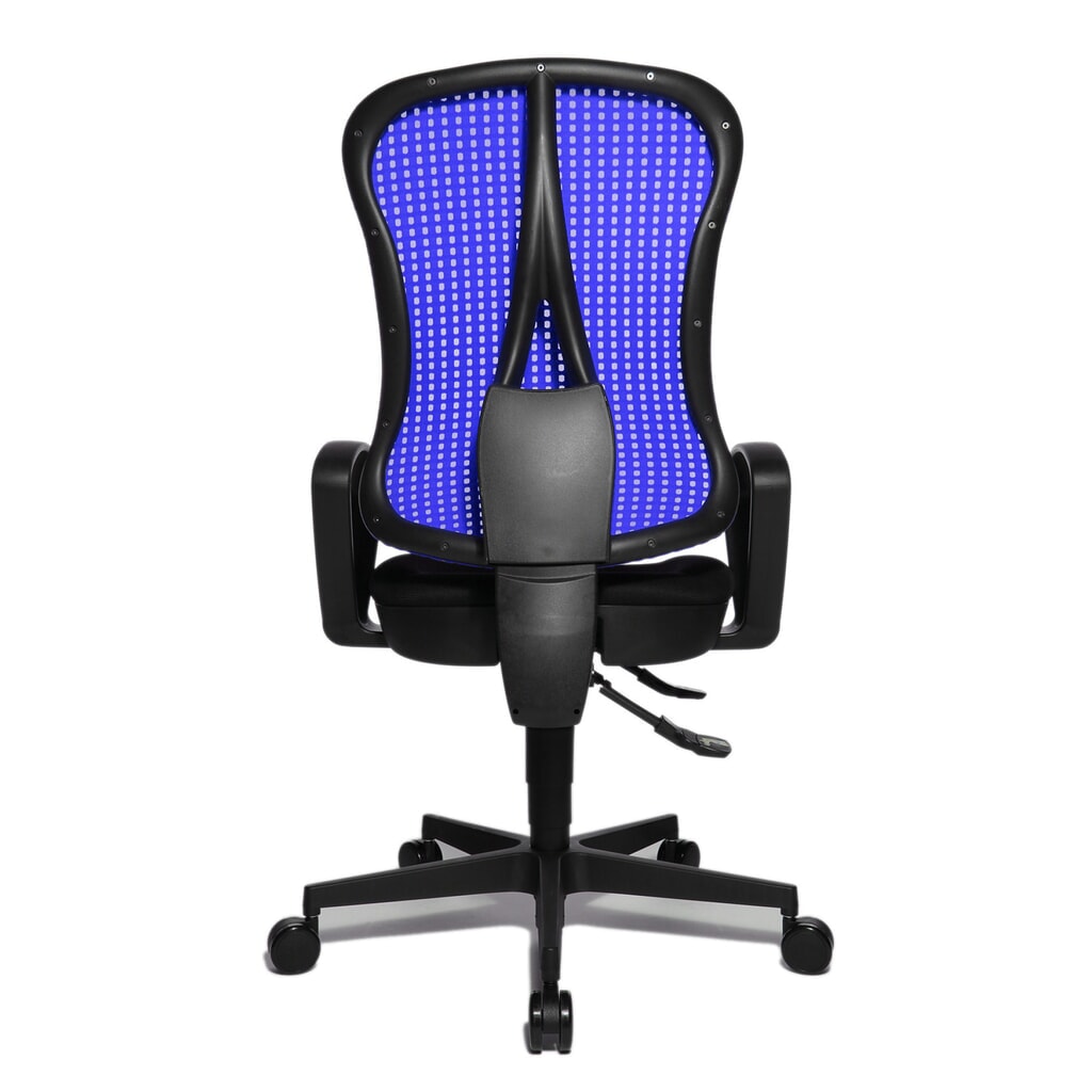 Kancelářská otočná židle Topstar® Head Point SY, sedák s vybráním, tmavě modrá/černá Číslo obrázku produktu 6: Kancelářská otočná židle Topstar® Head Point SY, sedák s vybráním, tmavě modrá/černá