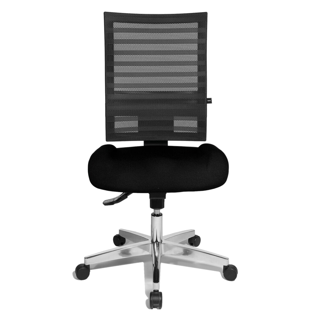 Obrázek produktu: Otočná kancelářská židle Topstar® P91-NET, síťovaná záda černá, sedák černý