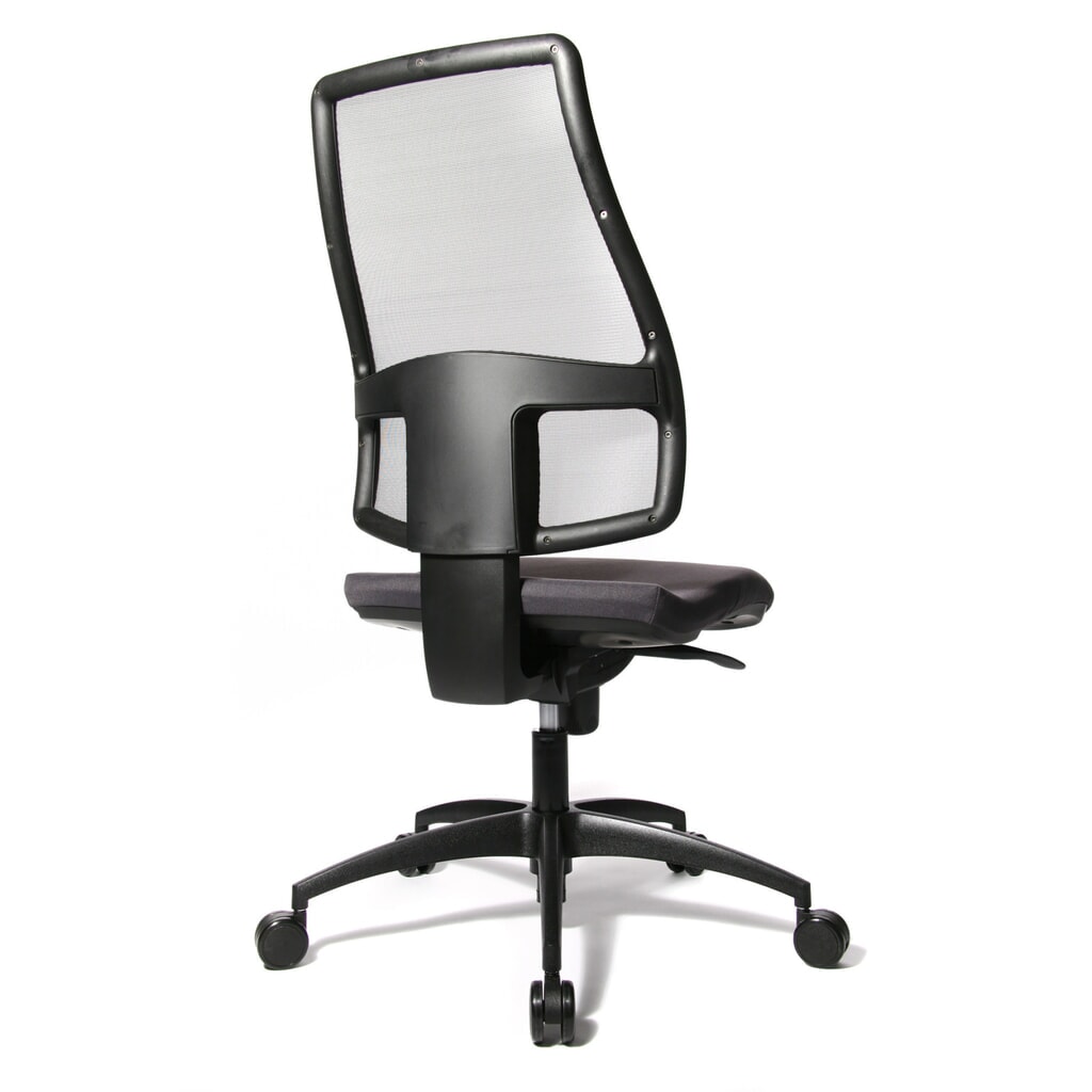 Otočná kancelářská židle Topstar® Syncro s prodyšným síťovým opěradlem, antracit Číslo obrázku produktu 3: Otočná kancelářská židle Topstar® Syncro s prodyšným síťovým opěradlem, antracit
