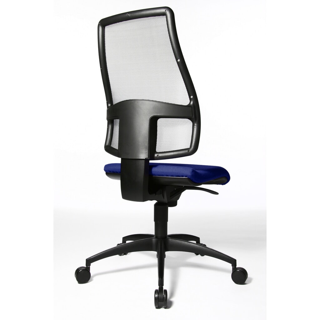 Otočná kancelářská židle Topstar® Syncro s prodyšným síťovým opěradlem, královská modř Číslo obrázku produktu 3: Otočná kancelářská židle Topstar® Syncro s prodyšným síťovým opěradlem, královská modř