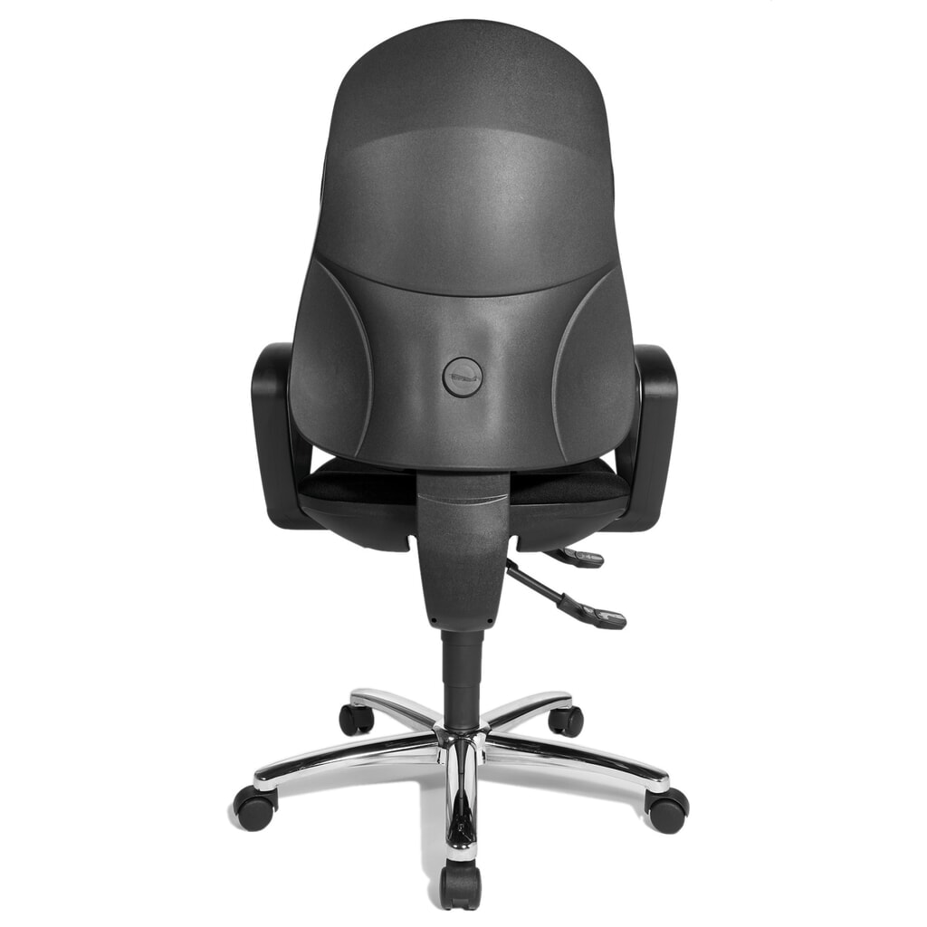 Číslo obrázku produktu 2: Otočná kancelářská židle Topstar® Syncro-Steel II, čalouněné opěradlo, černá