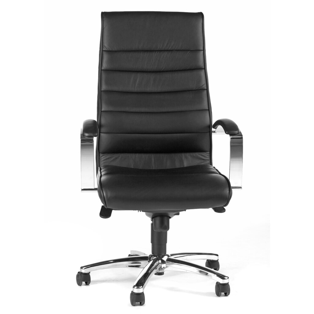 Obrázek produktu: Otočná kancelářská židle Topstar® TD LUX 10, ředitelské křeslo s kolébkovou mechanikou, včetně područek, černá