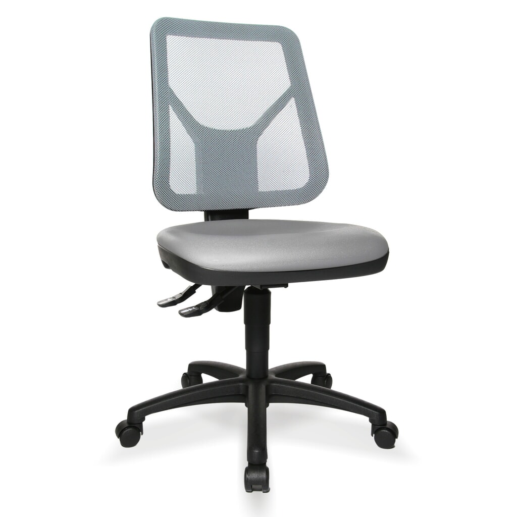 Otočná židle Topstar® Tec 80 PK, výška sezení 410-530 mm, síťované opěradlo, kolečka, černá Číslo obrázku produktu 2: Otočná židle Topstar® Tec 80 PK, výška sezení 410-530 mm, síťované opěradlo, kolečka, černá