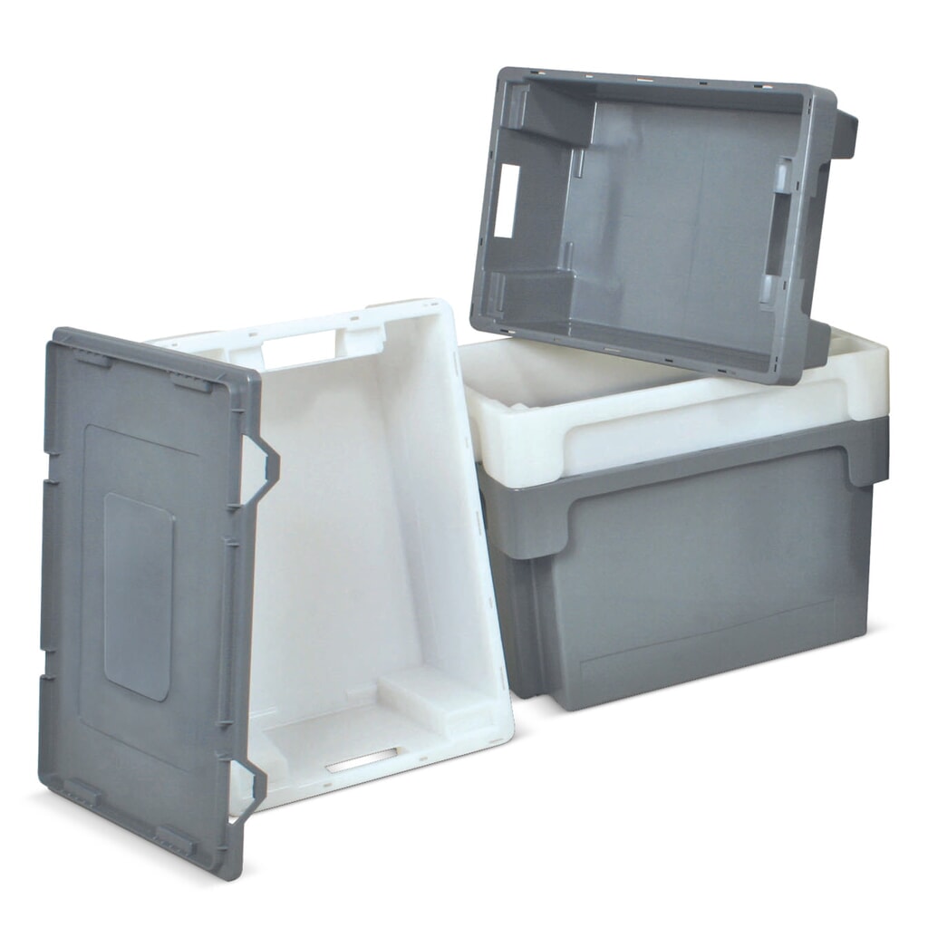 Číslo obrázku produktu 6: Eurobox, uzavřené stěny + základna, 25 l, bílý