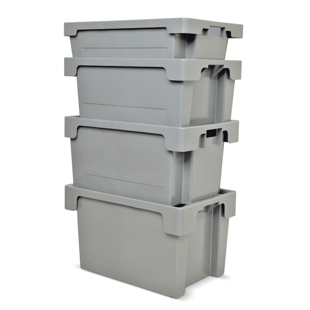 Obrázek produktu: Eurobox, uzavřené stěny + základna, 25 l, bílý