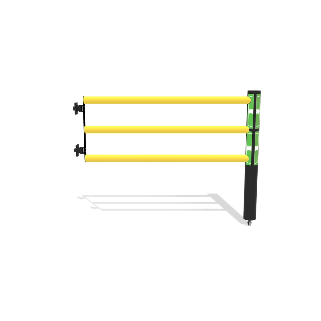 Otočné dveře pro bezpečnostní zábradlí „Delta“, V׊ 1200 × 1500 mm, s kolečkem Obrázek produktu: Otočné dveře pro bezpečnostní zábradlí „Delta“, V׊ 1200 × 1500 mm, s kolečkem