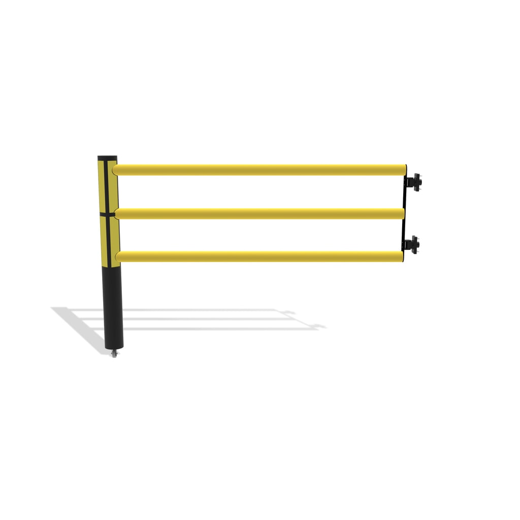 Otočné dveře pro bezpečnostní zábradlí „Delta“, V׊ 1200 × 1750 mm, s kolečkem Číslo obrázku produktu 5: Otočné dveře pro bezpečnostní zábradlí „Delta“, V׊ 1200 × 1750 mm, s kolečkem