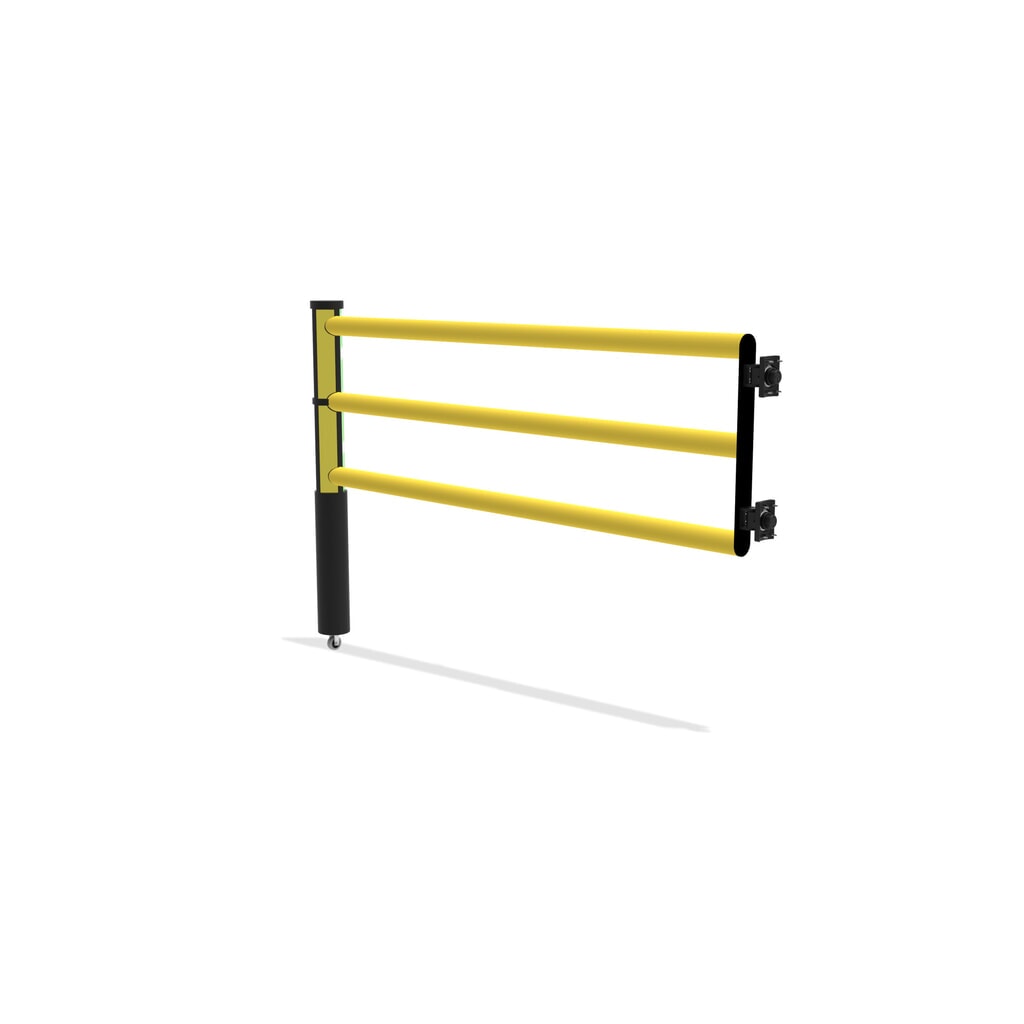 Otočné dveře pro bezpečnostní zábradlí „Delta“, V׊ 1200 × 1750 mm, s kolečkem Číslo obrázku produktu 6: Otočné dveře pro bezpečnostní zábradlí „Delta“, V׊ 1200 × 1750 mm, s kolečkem
