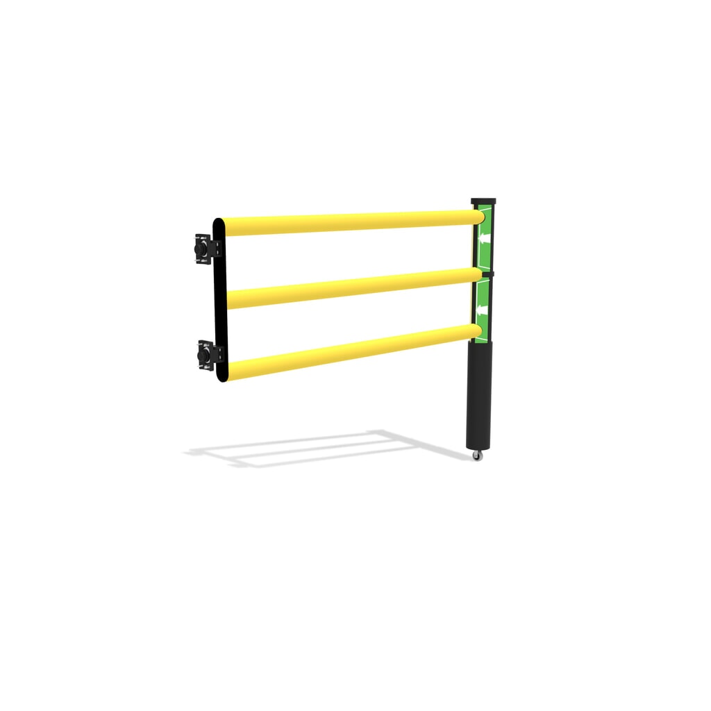 Otočné dveře pro bezpečnostní zábradlí „Delta“, V׊ 1200 × 1500 mm, s kolečkem Číslo obrázku produktu 8: Otočné dveře pro bezpečnostní zábradlí „Delta“, V׊ 1200 × 1500 mm, s kolečkem