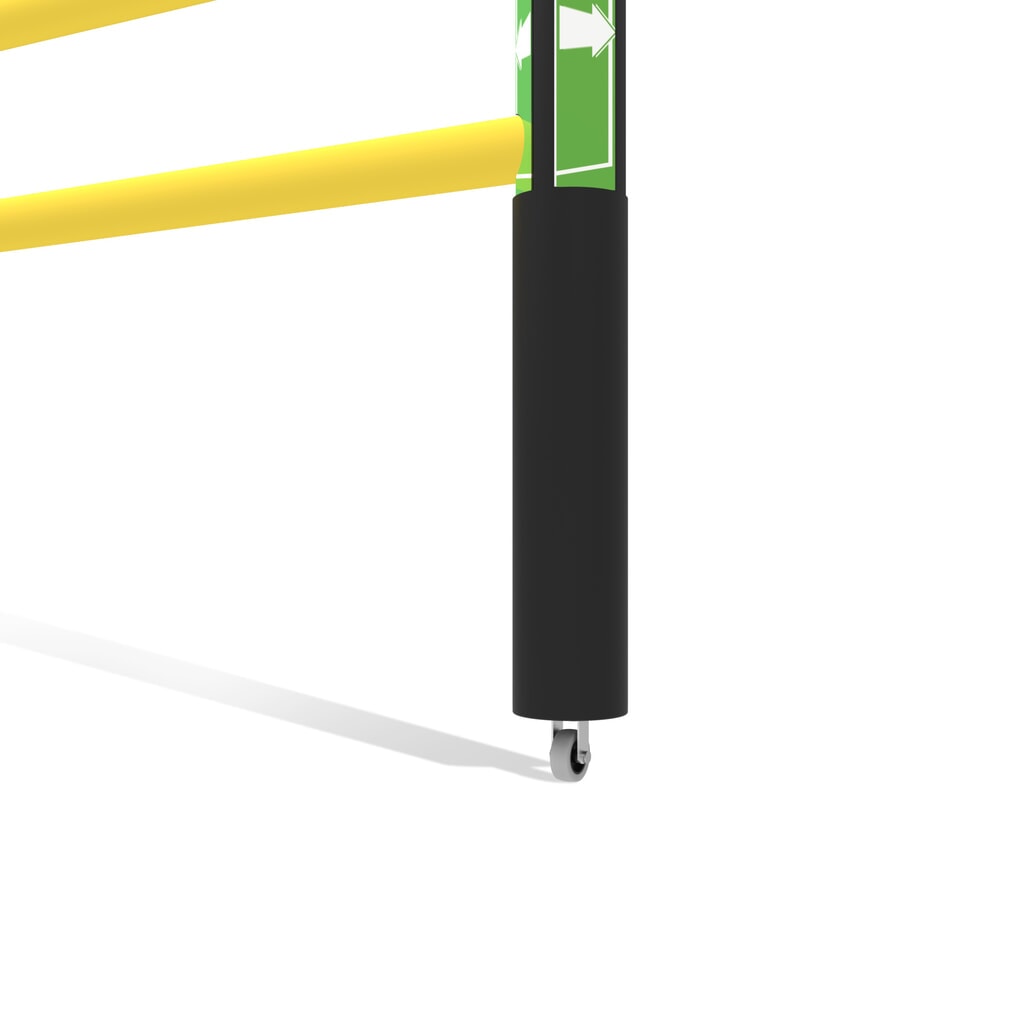 Otočné dveře pro bezpečnostní zábradlí „Delta“, V׊ 1200 × 1750 mm, s kolečkem Číslo obrázku produktu 10: Otočné dveře pro bezpečnostní zábradlí „Delta“, V׊ 1200 × 1750 mm, s kolečkem
