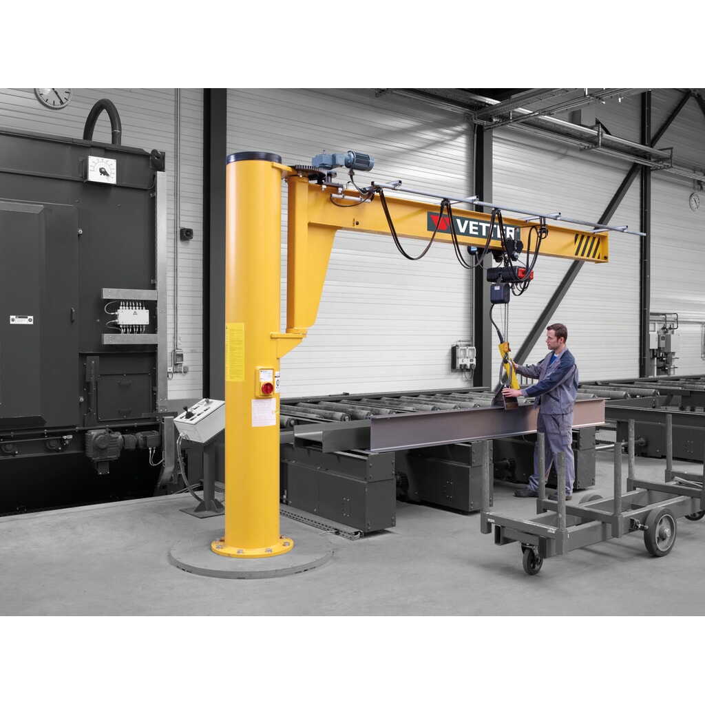 Otočný jeřáb VETTER® včetně elektrického kladkostroje LIFTKET, nástěnné provedení, nízký profil, délka výložníku 3000 mm, nosnost 125 kg Číslo obrázku produktu 4: Otočný jeřáb VETTER® včetně elektrického kladkostroje LIFTKET, nástěnné provedení, nízký profil, délka výložníku 3000 mm, nosnost 125 kg