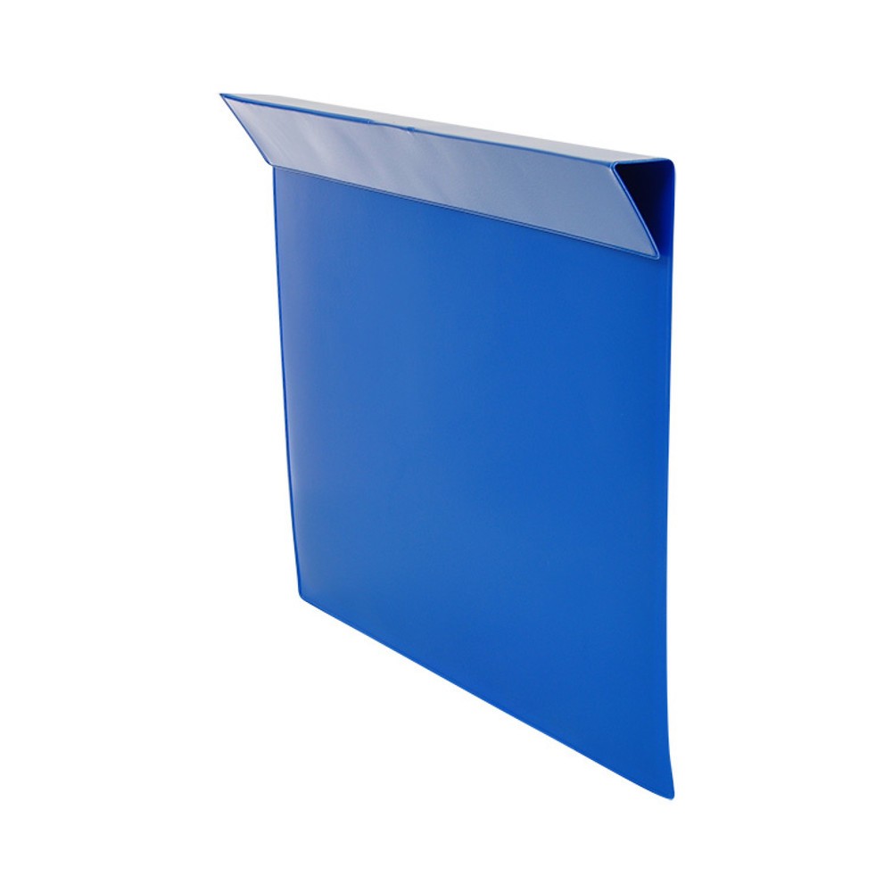 Číslo obrázku produktu 2: Označovací kapsa pro nasazovací rám, 100 ks/balení, DIN A4, boční přístup, modrá