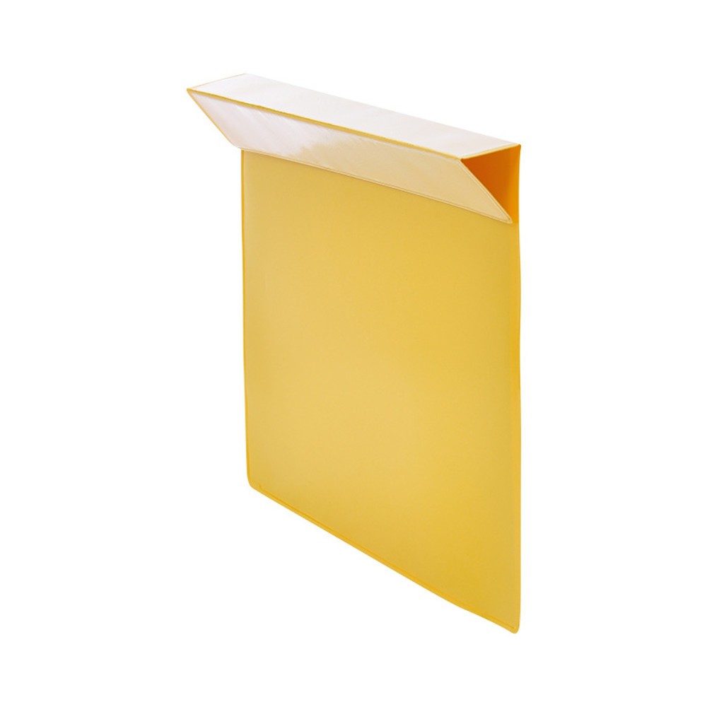 Číslo obrázku produktu 2: Označovací kapsa pro nasazovací rám, 100 ks/JB, DIN A5, vkládání zboku, žlutá