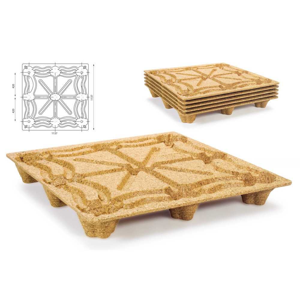Číslo obrázku produktu 2: paleta a stlačeného dřeva, formát kontejneru, 1140 x 1,140 mm, dyn. tk 900 kg, 9 stop