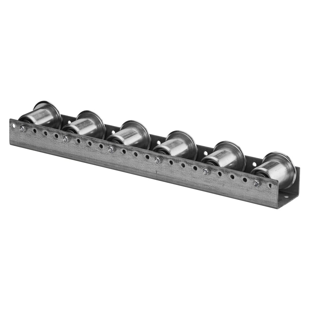 Číslo obrázku produktu 1: Paletová válečková kolejnice, ocel, přeprava na délku, přeprava napříč, rozteč 78 mm