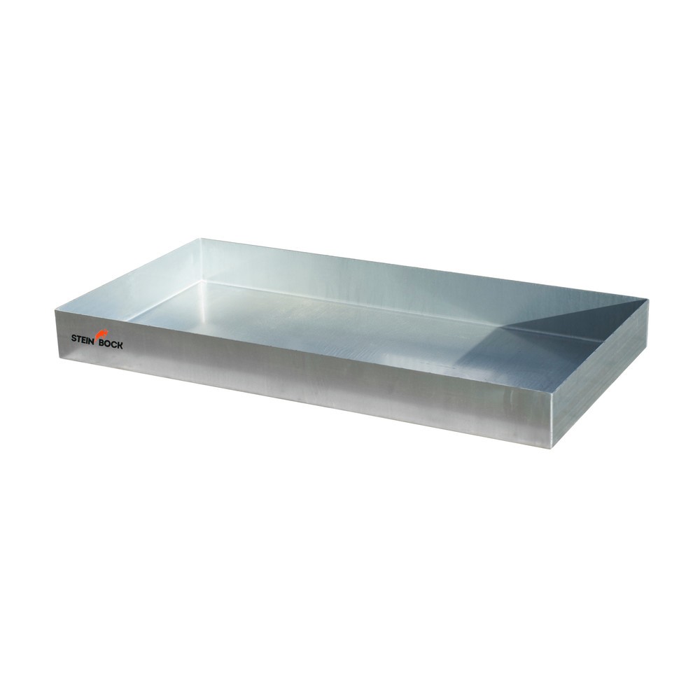 Číslo obrázku produktu 1: Paletová vana na malé nádoby Steinbock®, ocelová, pozinkovaná, VxŠxH 100 x 800 x 1 200 mm, sběrný objem 73 litrů