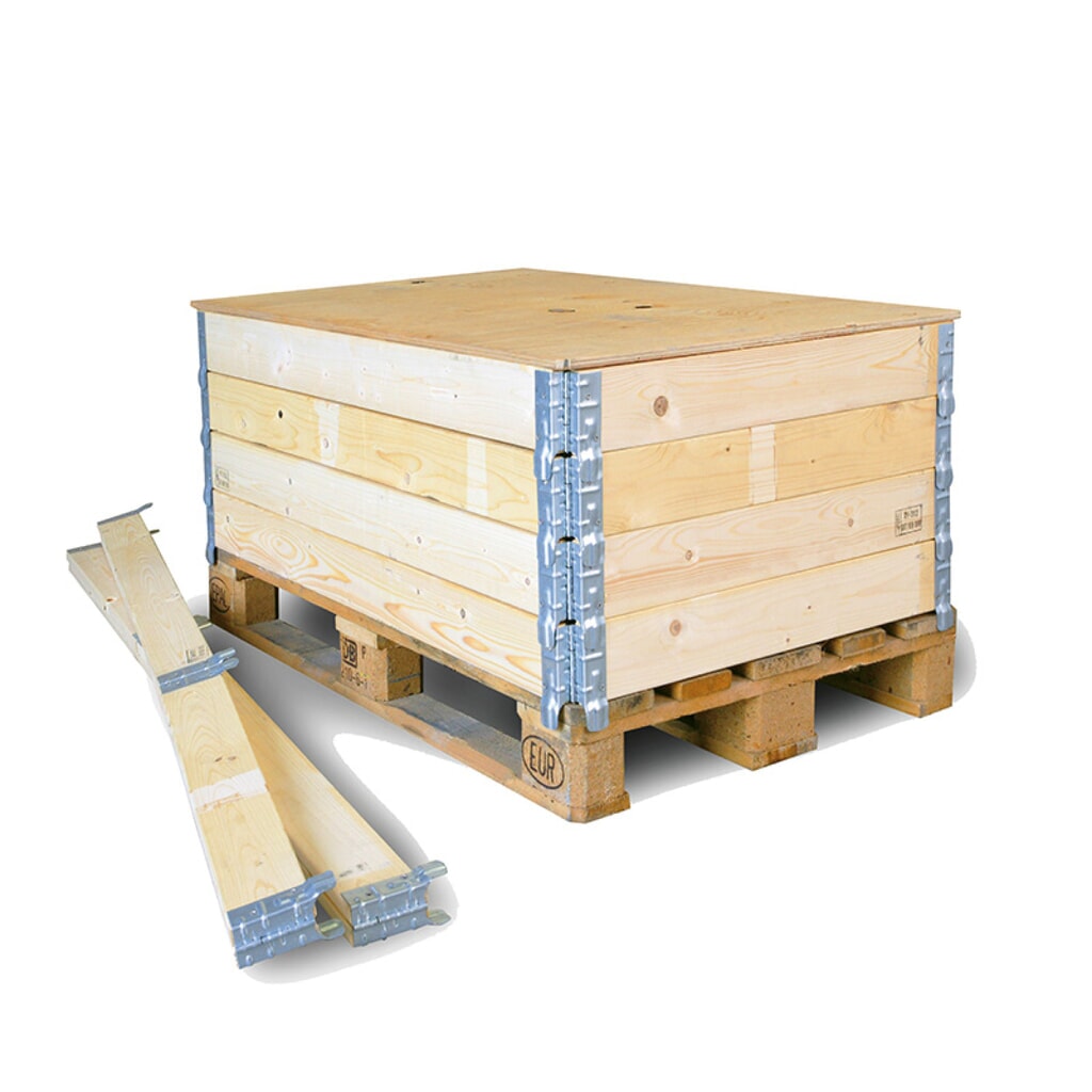 Dřevěný rám pro europalety, 1200 x 800 x 300 mm (D x Š x V) Obrázek produktu: Dřevěný rám pro europalety, 1200 x 800 x 300 mm (D x Š x V)