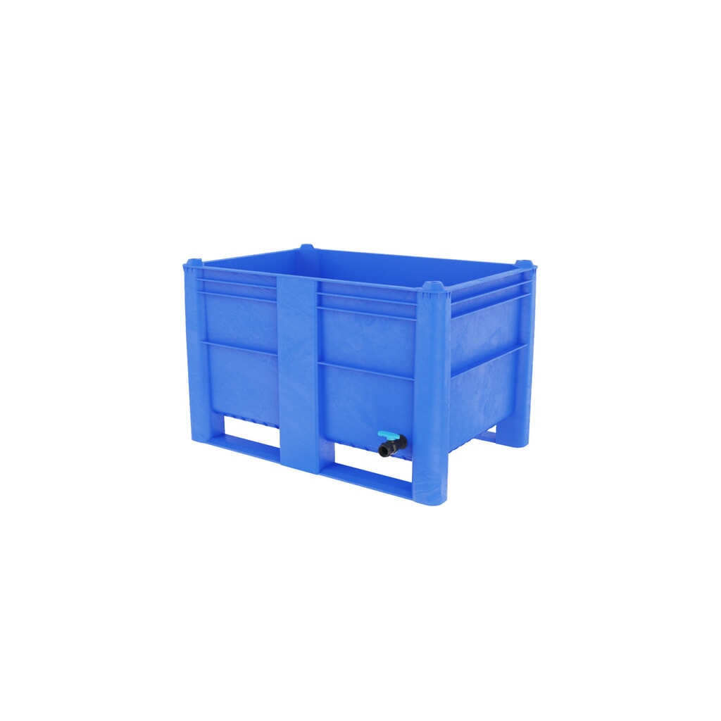 Paletový box s vypouštěcím ventilem