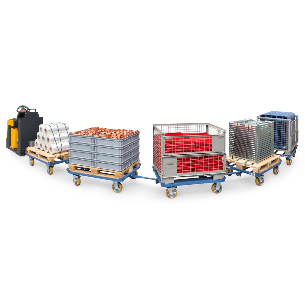 Paletový podvozek fetra®, se spojovacím prvkem + ojí, nosnost 1000 kg Číslo obrázku produktu 6: Paletový podvozek fetra®, se spojovacím prvkem + ojí, nosnost 1000 kg