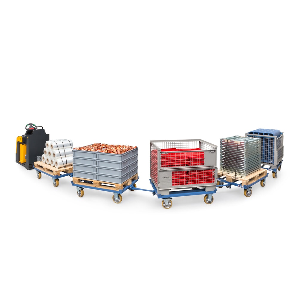 Číslo obrázku produktu 8: Paletový podvozek fetra®, se spojovacím prvkem + ojí, nosnost 1000 kg