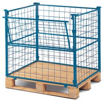 Číslo obrázku produktu 1: Paletový upevnění CORDES, poloskládací, Euro paleta, lakovaná, konstrukční výška 1.200 mm