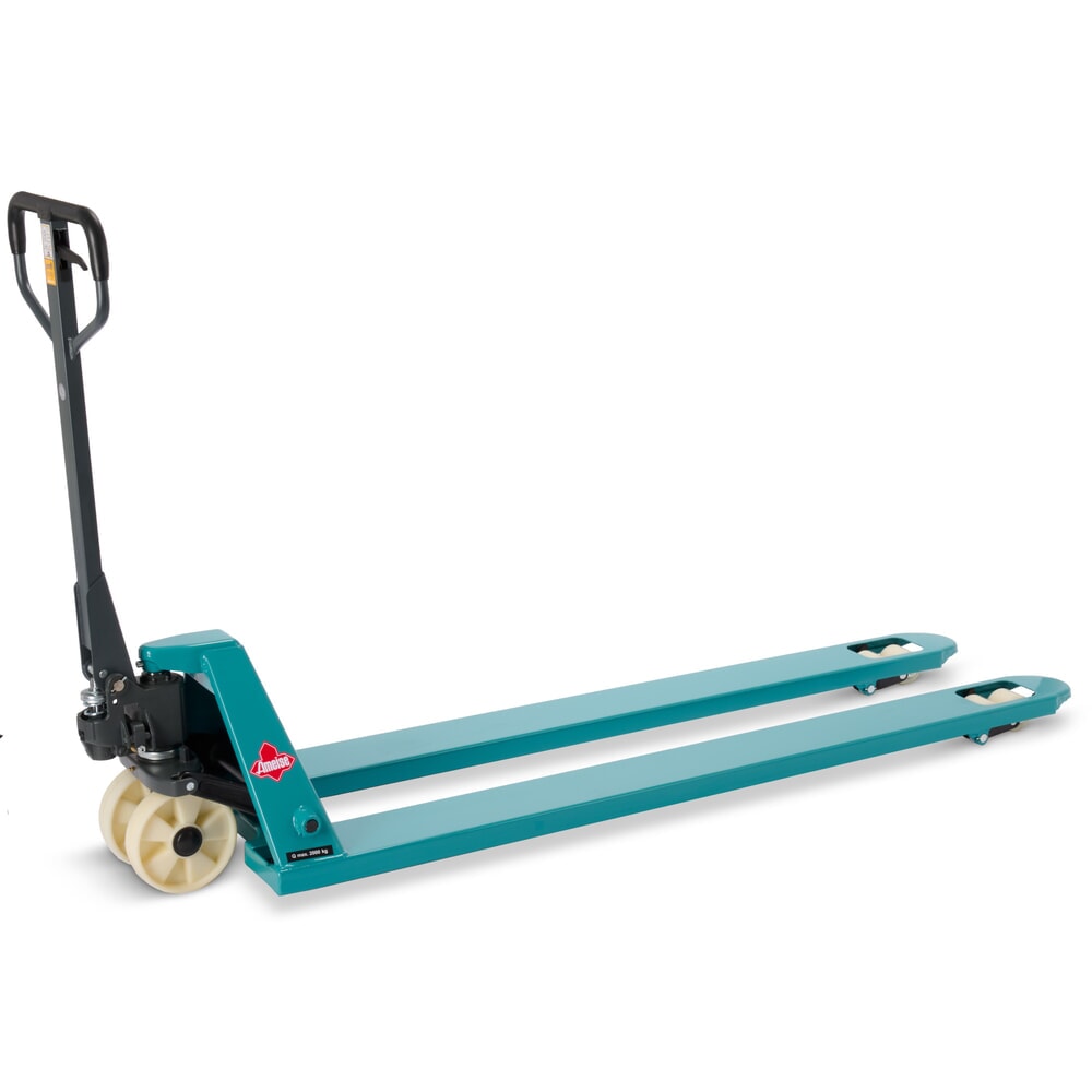 Číslo obrázku produktu 1: Ruční paletový vozík Ameise® PTM 2.0, nosnost 2000 kg, délka vidlí 1800 mm, nylon, tandemová kolečka