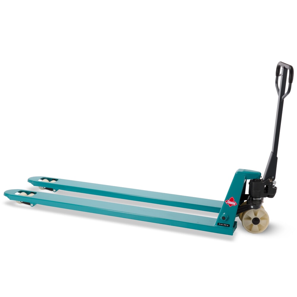 Číslo obrázku produktu 6: Ruční paletový vozík Ameise® PTM 2.0, nosnost 2000 kg, délka vidlí 1800 mm, nylon, tandemová kolečka