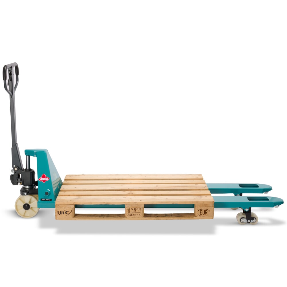 Číslo obrázku produktu 9: Ruční paletový vozík Ameise® PTM 2.0, nosnost 2000 kg, délka vidlí 1800 mm, nylon, tandemová kolečka