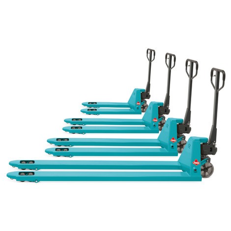 Číslo obrázku produktu 4: Ruční paletový vozík Ameise® PTM 2.0, nosnost 2000&nbsp;kg, délka vidlí 1500&nbsp;mm, polyuretan, tandemová kolečka