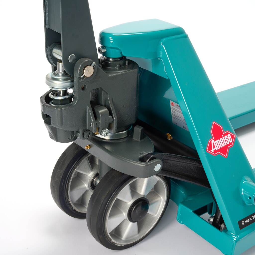 Číslo obrázku produktu 10: Ruční paletový vozík Ameise® PTM 2.0, nosnost 2000 kg, délka vidlí 1150 mm, plná pryž/polyuretan, tandemová kolečka
