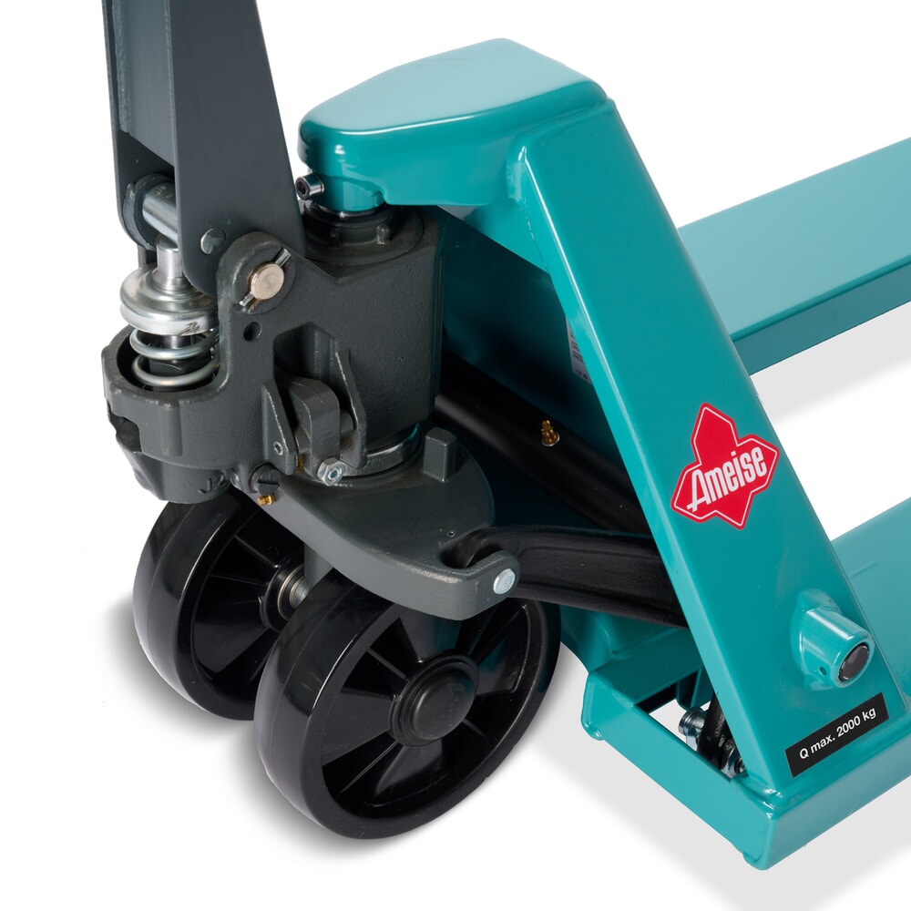 Číslo obrázku produktu 13: Ruční paletový vozík Ameise® PTM 2.0, nosnost 2000 kg, délka vidlí 1150 mm, polyuretan, tandemová kolečka