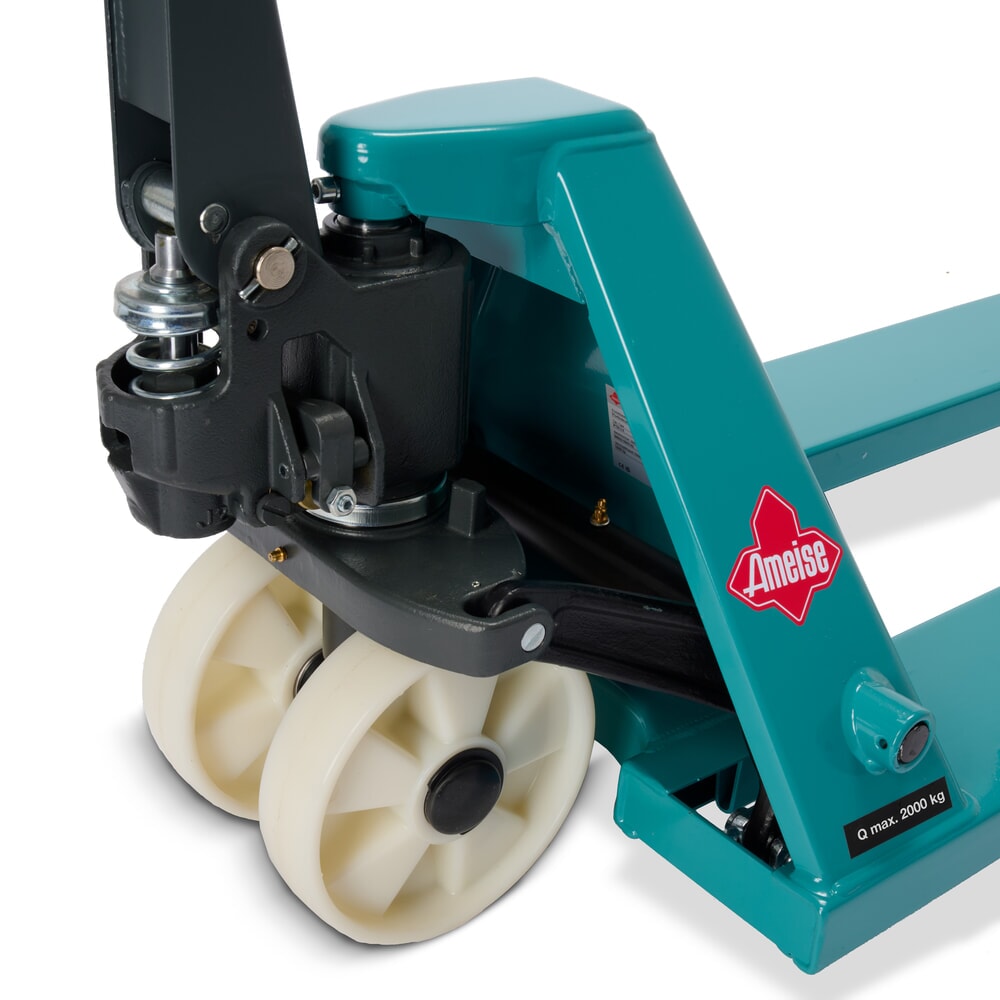 Číslo obrázku produktu 13: Ruční paletový vozík Ameise® PTM 2.0, nosnost 2000 kg, délka vidlí 1150 mm, nylon, tandemová kolečka