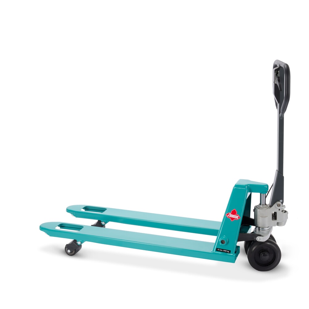 Číslo obrázku produktu 4: Paletový vozík Ameise® PTM 2.5 s ruční brzdou, nosnost 2 500 kg, délka vidlí 1 150 mm, plná pryž/polyuretan