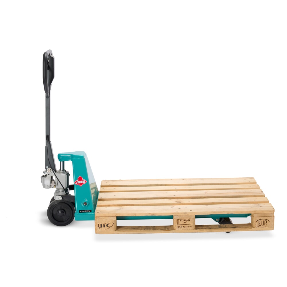Číslo obrázku produktu 6: Paletový vozík Ameise® PTM 2.5 s ruční brzdou, nosnost 2 500 kg, délka vidlí 1 150 mm, plná pryž/polyuretan