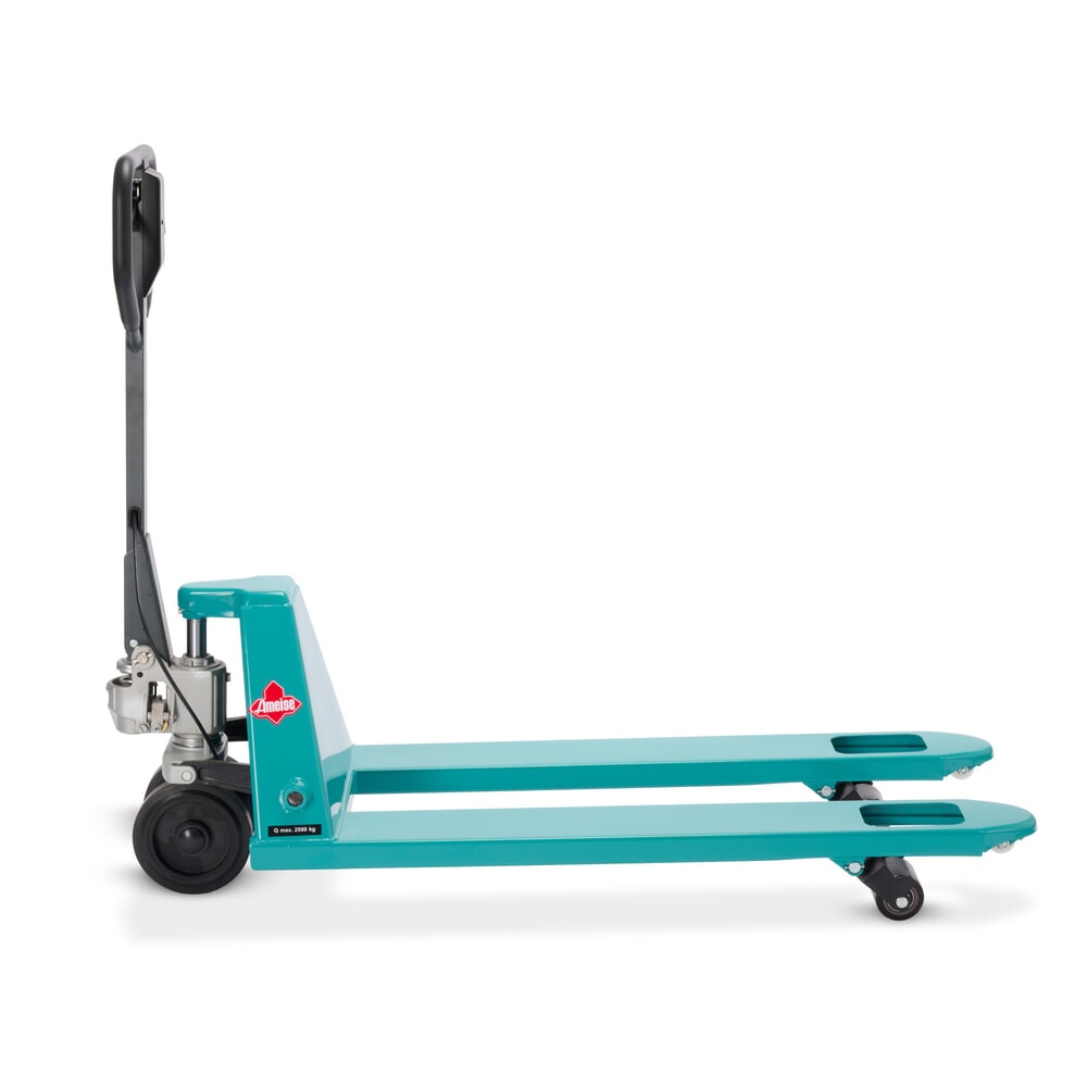 Číslo obrázku produktu 7: Paletový vozík Ameise® PTM 2.5 s ruční brzdou, nosnost 2 500 kg, délka vidlí 1 150 mm, plná pryž/polyuretan