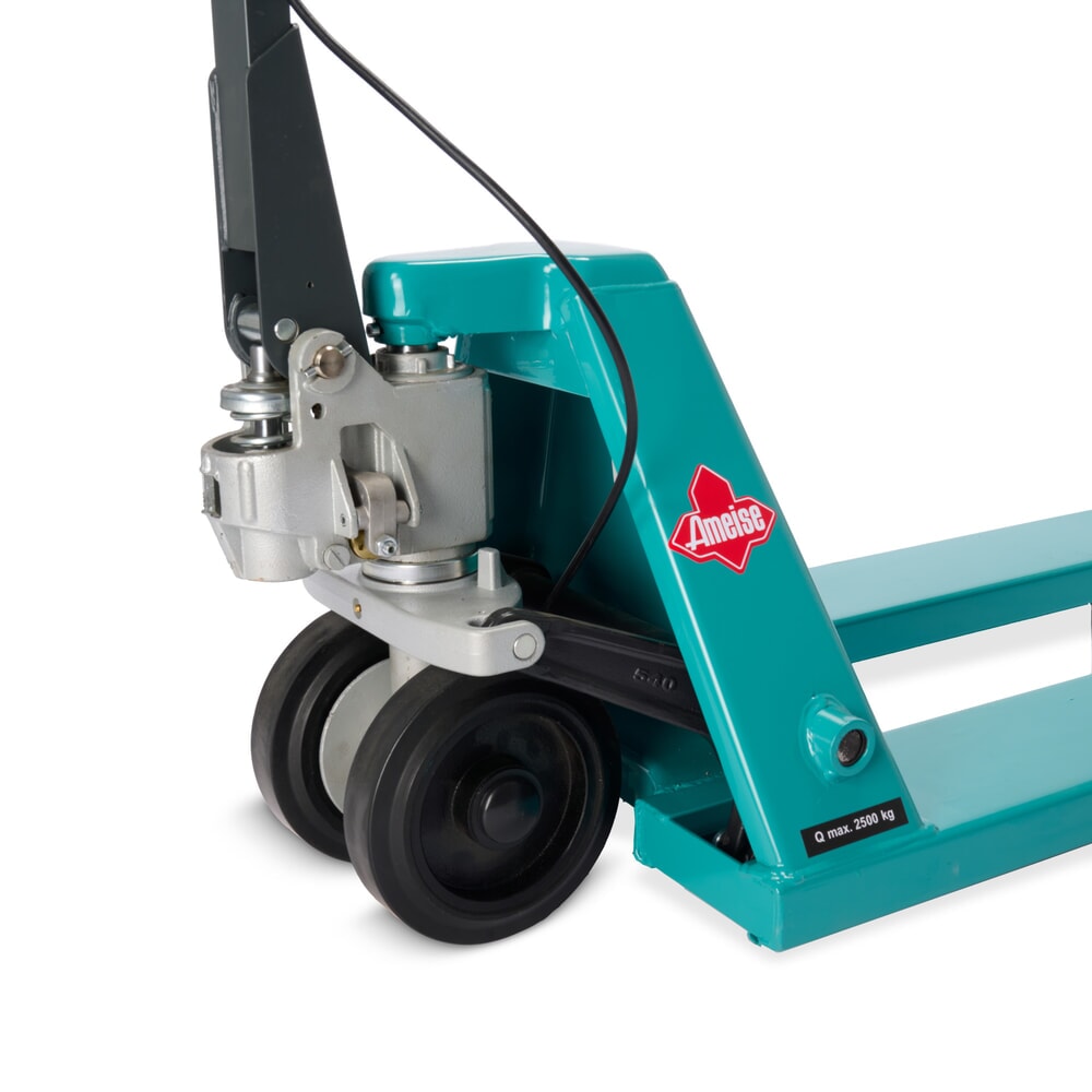 Číslo obrázku produktu 9: Paletový vozík Ameise® PTM 2.5 s ruční brzdou, nosnost 2 500 kg, délka vidlí 1 150 mm, plná pryž/polyuretan