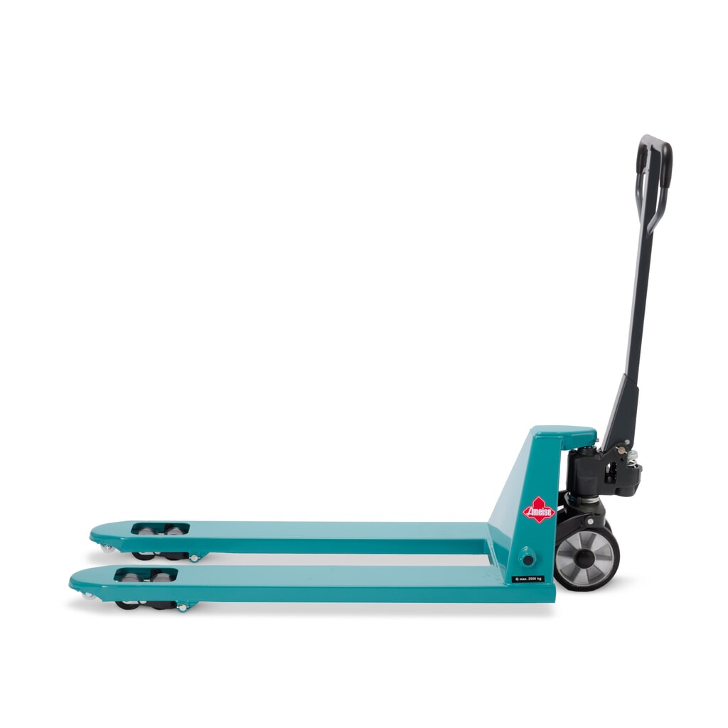 Číslo obrázku produktu 8: Ruční paletový vozík Ameise® PTM 2.5 s rychlým zdvihem, nosnost 2500 kg, délka vidlí 1150 mm, plná pryž/polyuretan, tandemová kolečka