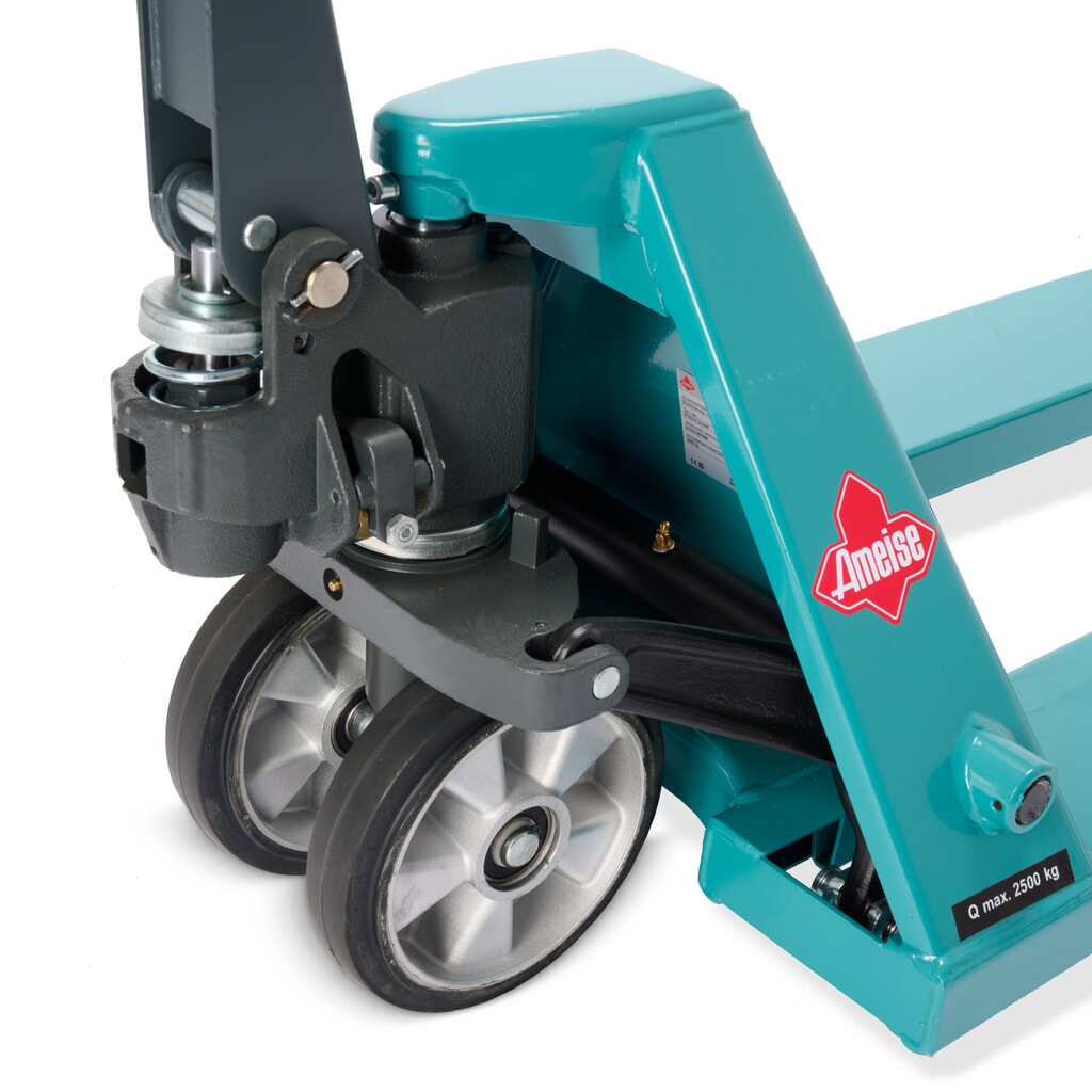 Ruční paletový vozík Ameise® PTM 2.5 s rychlým zdvihem, nosnost 2500 kg, délka vidlí 1150 mm, plná pryž/polyuretan, tandemová kolečka Číslo obrázku produktu 14: Ruční paletový vozík Ameise® PTM 2.5 s rychlým zdvihem, nosnost 2500 kg, délka vidlí 1150 mm, plná pryž/polyuretan, tandemová kolečka
