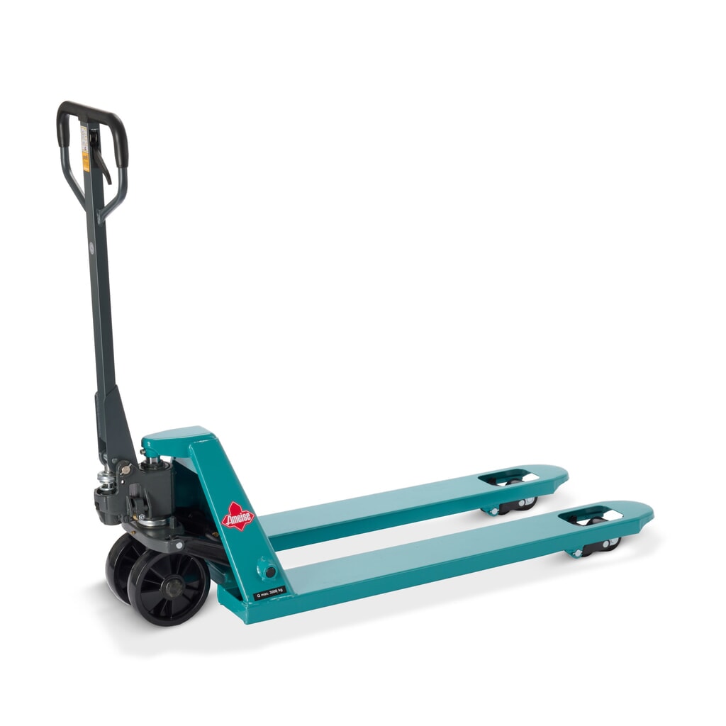Obrázek produktu: Ruční paletový vozík Ameise® PTM 3.0, nosnost 3000 kg, délka vidlí 1150 mm, polyuretan, tandemová kolečka