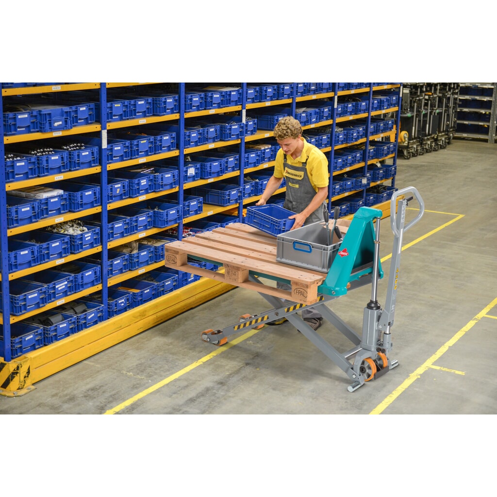 Paletový vozík s nůžkovým mechanismem Ameise® PTM 1.5 Scissor s rychlým zdvihem, nosnost 1 500 kg, délka vidlí 1 200 mm Číslo obrázku produktu 7: Paletový vozík s nůžkovým mechanismem Ameise® PTM 1.5 Scissor s rychlým zdvihem, nosnost 1 500 kg, délka vidlí 1 200 mm