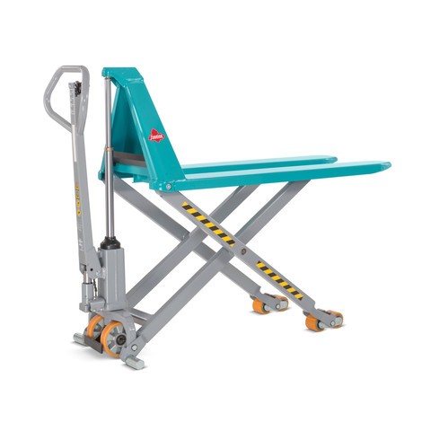 Číslo obrázku produktu 1: Paletový vozík s nůžkovým mechanismem Ameise® PTM 1.5 Scissor s&nbsp;rychlým zdvihem, nosnost 1&nbsp;500&nbsp;kg, délka vidlí 1&nbsp;200&nbsp;mm
